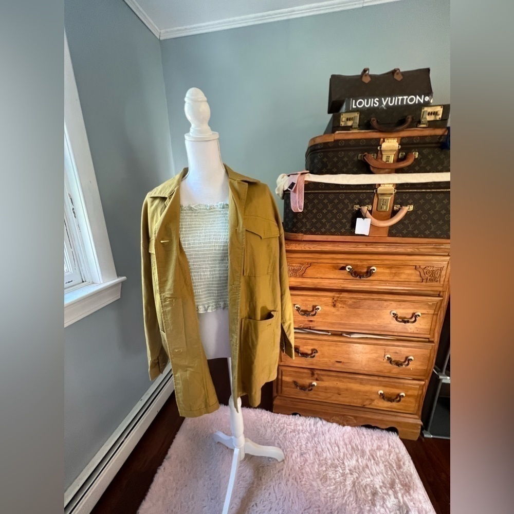 𝅺zara mustard jacket size M nwt